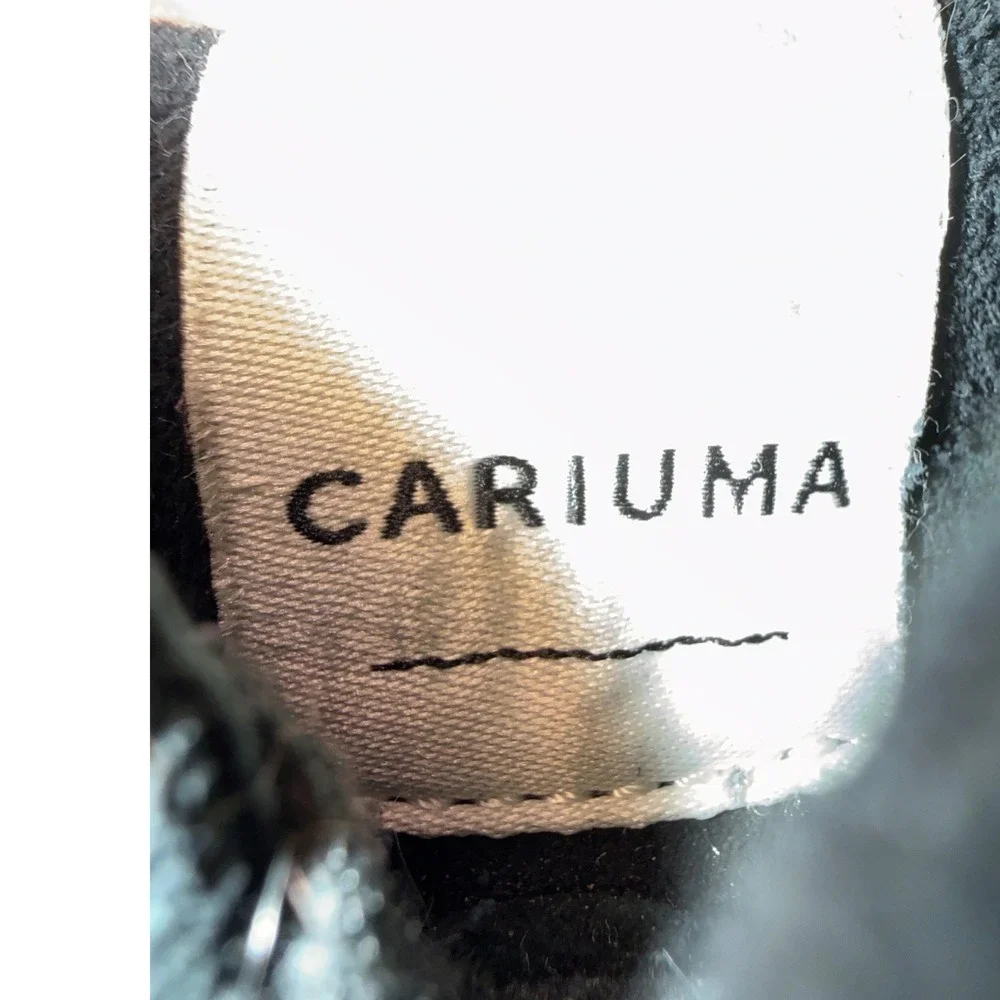 Cariuma‎ OCA Low Black Canvas Suede Sneakers Womens 9.5 Mens 8 100102B01M
